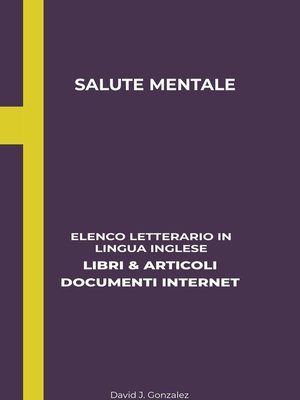cover image of Salute Mentale